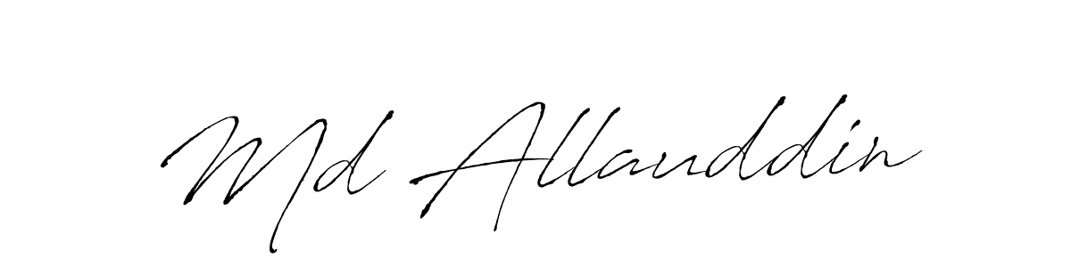 This is the best signature style for the Md Allauddin name. Also you like these signature font (Antro_Vectra). Mix name signature. Md Allauddin signature style 6 images and pictures png