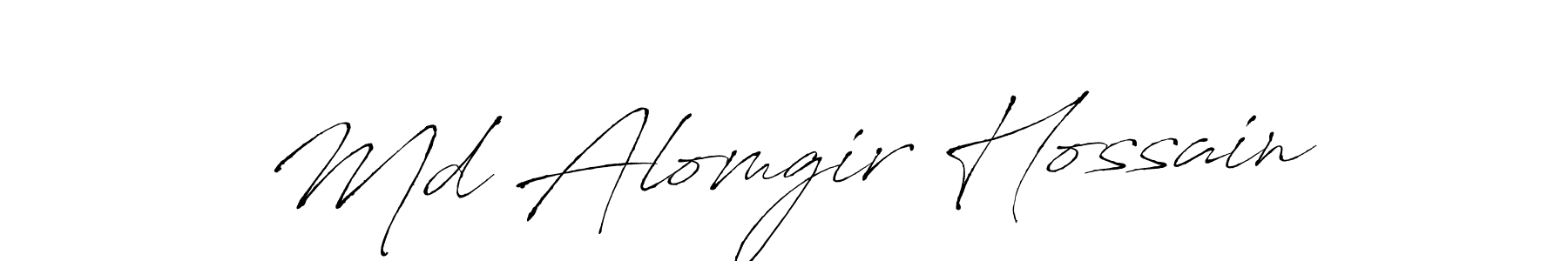 Also You can easily find your signature by using the search form. We will create Md Alomgir Hossain name handwritten signature images for you free of cost using Antro_Vectra sign style. Md Alomgir Hossain signature style 6 images and pictures png