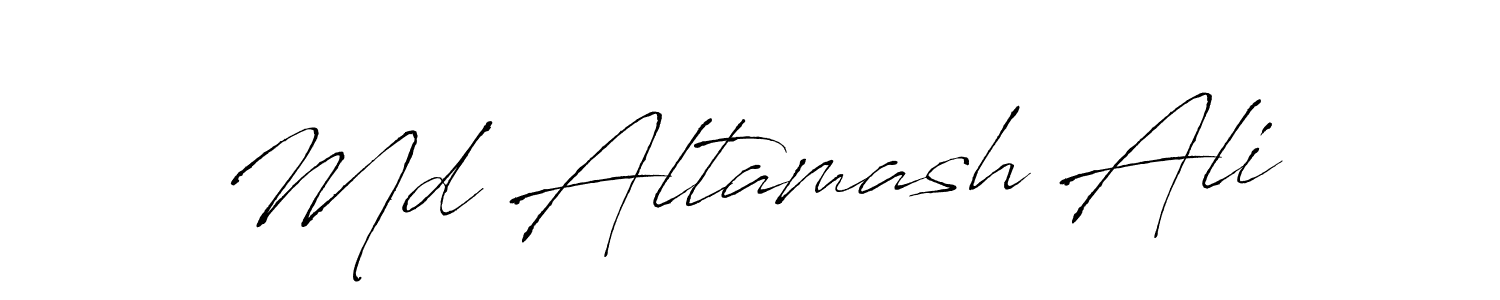 How to make Md Altamash Ali signature? Antro_Vectra is a professional autograph style. Create handwritten signature for Md Altamash Ali name. Md Altamash Ali signature style 6 images and pictures png