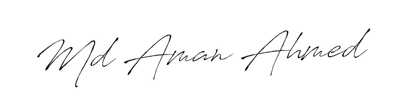 Also we have Md Aman Ahmed name is the best signature style. Create professional handwritten signature collection using Antro_Vectra autograph style. Md Aman Ahmed signature style 6 images and pictures png