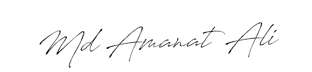 The best way (Antro_Vectra) to make a short signature is to pick only two or three words in your name. The name Md Amanat Ali include a total of six letters. For converting this name. Md Amanat Ali signature style 6 images and pictures png