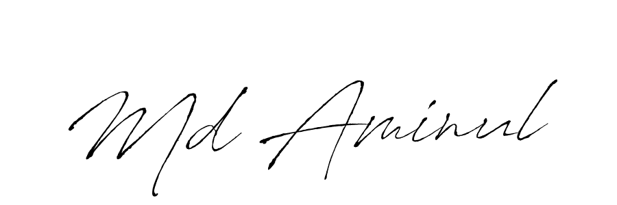 Design your own signature with our free online signature maker. With this signature software, you can create a handwritten (Antro_Vectra) signature for name Md Aminul. Md Aminul signature style 6 images and pictures png