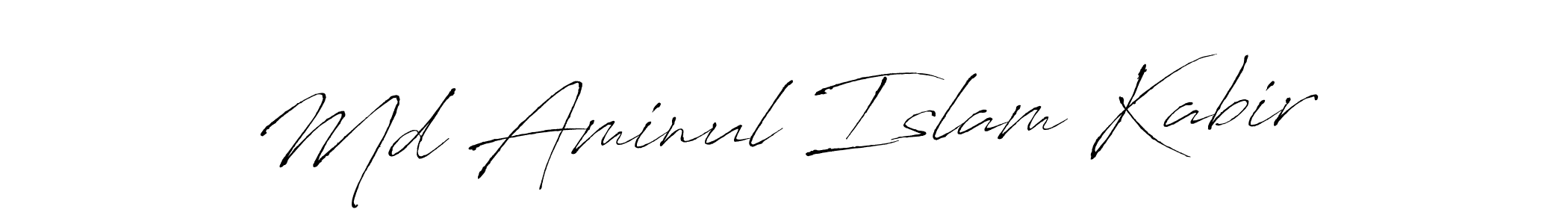 Design your own signature with our free online signature maker. With this signature software, you can create a handwritten (Antro_Vectra) signature for name Md Aminul Islam Kabir. Md Aminul Islam Kabir signature style 6 images and pictures png