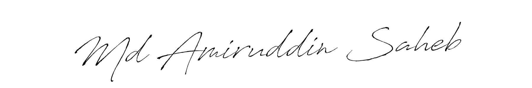 You should practise on your own different ways (Antro_Vectra) to write your name (Md Amiruddin Saheb) in signature. don't let someone else do it for you. Md Amiruddin Saheb signature style 6 images and pictures png