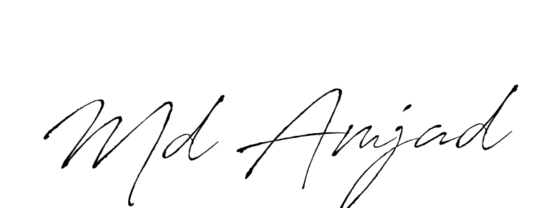 How to make Md Amjad signature? Antro_Vectra is a professional autograph style. Create handwritten signature for Md Amjad name. Md Amjad signature style 6 images and pictures png