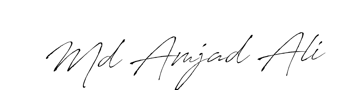 Md Amjad Ali stylish signature style. Best Handwritten Sign (Antro_Vectra) for my name. Handwritten Signature Collection Ideas for my name Md Amjad Ali. Md Amjad Ali signature style 6 images and pictures png