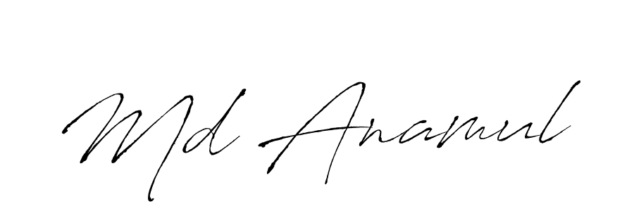 How to make Md Anamul name signature. Use Antro_Vectra style for creating short signs online. This is the latest handwritten sign. Md Anamul signature style 6 images and pictures png