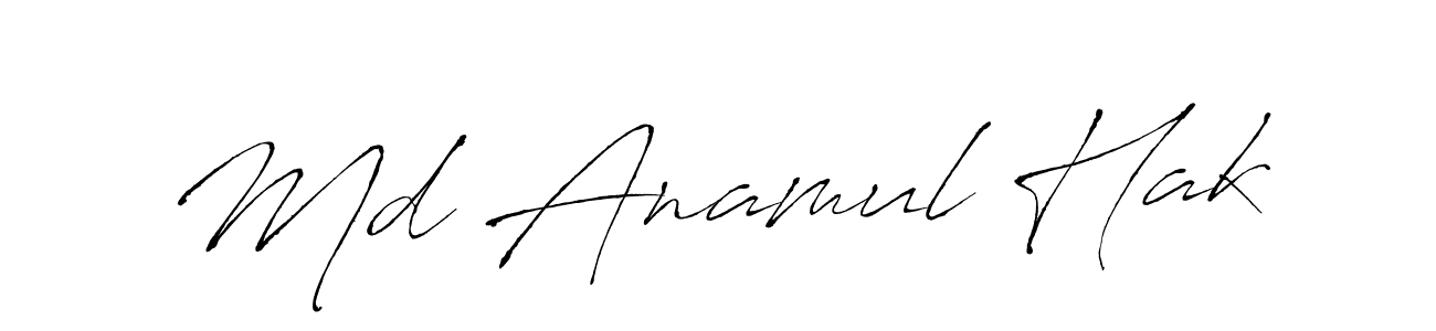 Design your own signature with our free online signature maker. With this signature software, you can create a handwritten (Antro_Vectra) signature for name Md Anamul Hak. Md Anamul Hak signature style 6 images and pictures png
