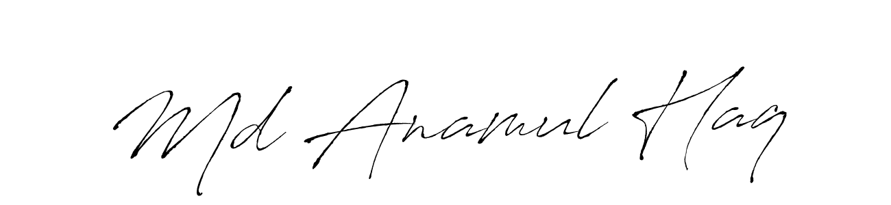 Md Anamul Haq stylish signature style. Best Handwritten Sign (Antro_Vectra) for my name. Handwritten Signature Collection Ideas for my name Md Anamul Haq. Md Anamul Haq signature style 6 images and pictures png