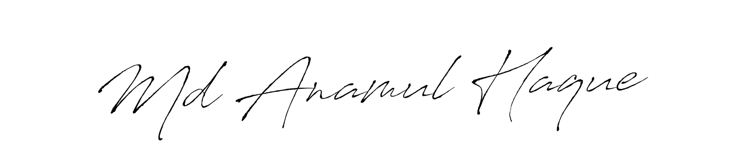 Also we have Md Anamul Haque name is the best signature style. Create professional handwritten signature collection using Antro_Vectra autograph style. Md Anamul Haque signature style 6 images and pictures png