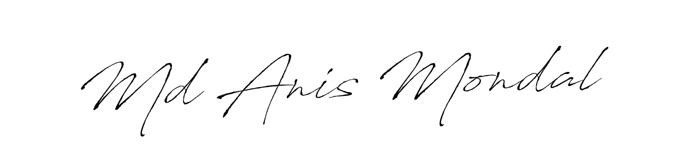 Md Anis Mondal stylish signature style. Best Handwritten Sign (Antro_Vectra) for my name. Handwritten Signature Collection Ideas for my name Md Anis Mondal. Md Anis Mondal signature style 6 images and pictures png