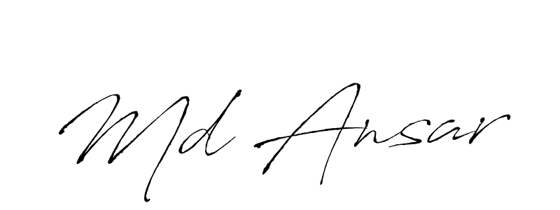 Create a beautiful signature design for name Md Ansar. With this signature (Antro_Vectra) fonts, you can make a handwritten signature for free. Md Ansar signature style 6 images and pictures png