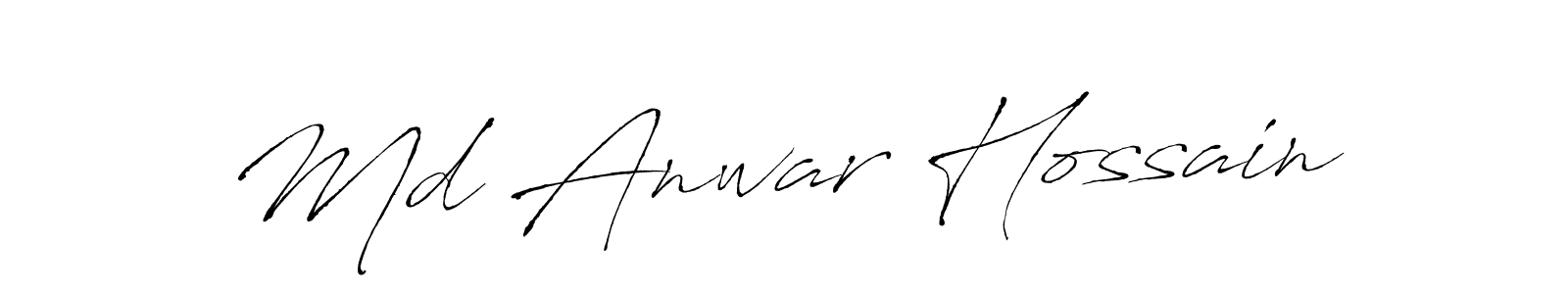 This is the best signature style for the Md Anwar Hossain name. Also you like these signature font (Antro_Vectra). Mix name signature. Md Anwar Hossain signature style 6 images and pictures png