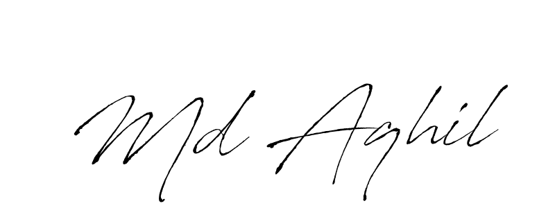 This is the best signature style for the Md Aqhil name. Also you like these signature font (Antro_Vectra). Mix name signature. Md Aqhil signature style 6 images and pictures png