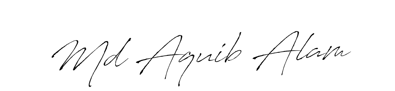 Antro_Vectra is a professional signature style that is perfect for those who want to add a touch of class to their signature. It is also a great choice for those who want to make their signature more unique. Get Md Aquib Alam name to fancy signature for free. Md Aquib Alam signature style 6 images and pictures png