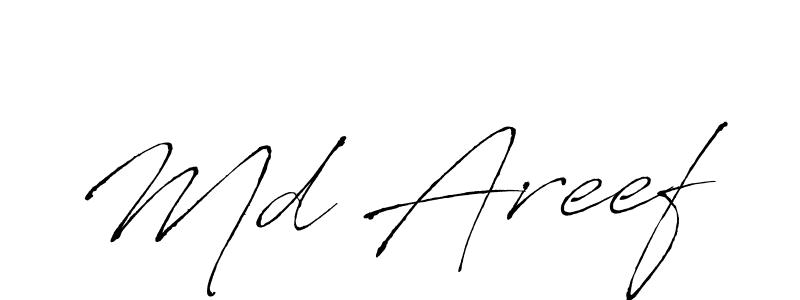 Make a beautiful signature design for name Md Areef. With this signature (Antro_Vectra) style, you can create a handwritten signature for free. Md Areef signature style 6 images and pictures png