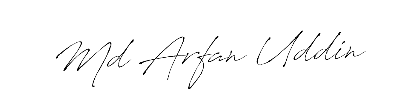 Also we have Md Arfan Uddin name is the best signature style. Create professional handwritten signature collection using Antro_Vectra autograph style. Md Arfan Uddin signature style 6 images and pictures png