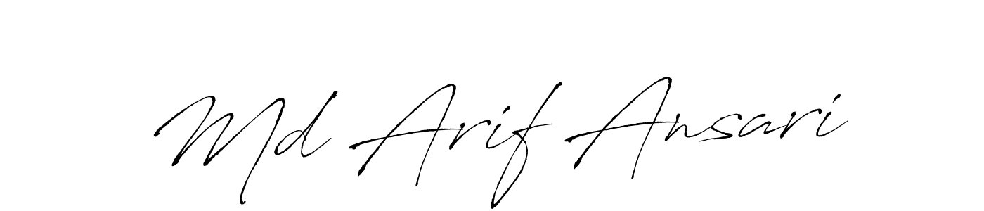 Use a signature maker to create a handwritten signature online. With this signature software, you can design (Antro_Vectra) your own signature for name Md Arif Ansari. Md Arif Ansari signature style 6 images and pictures png
