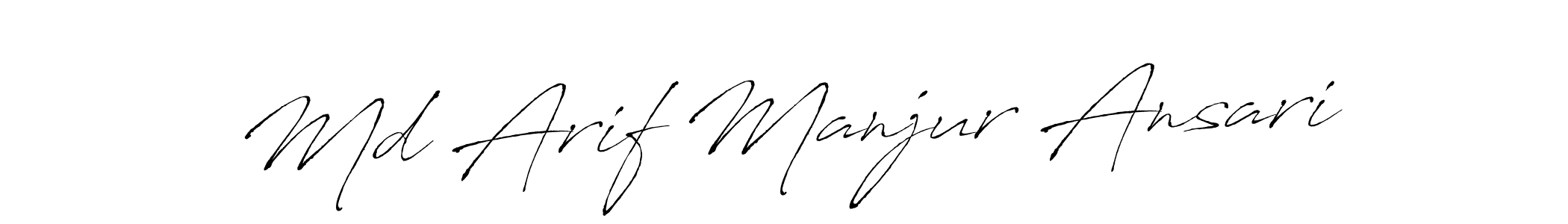 Use a signature maker to create a handwritten signature online. With this signature software, you can design (Antro_Vectra) your own signature for name Md Arif Manjur Ansari. Md Arif Manjur Ansari signature style 6 images and pictures png