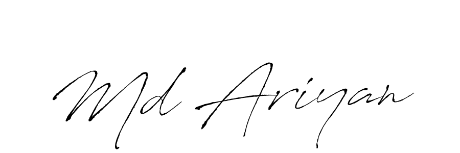 Create a beautiful signature design for name Md Ariyan. With this signature (Antro_Vectra) fonts, you can make a handwritten signature for free. Md Ariyan signature style 6 images and pictures png