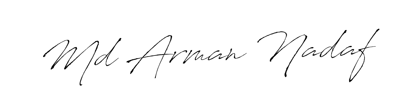 You should practise on your own different ways (Antro_Vectra) to write your name (Md Arman Nadaf) in signature. don't let someone else do it for you. Md Arman Nadaf signature style 6 images and pictures png