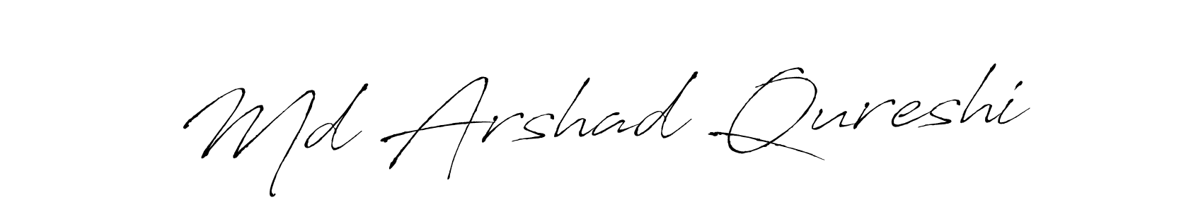 How to make Md Arshad Qureshi signature? Antro_Vectra is a professional autograph style. Create handwritten signature for Md Arshad Qureshi name. Md Arshad Qureshi signature style 6 images and pictures png