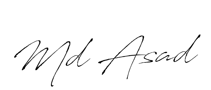 Create a beautiful signature design for name Md Asad. With this signature (Antro_Vectra) fonts, you can make a handwritten signature for free. Md Asad signature style 6 images and pictures png