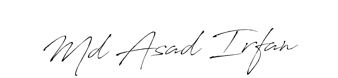 if you are searching for the best signature style for your name Md Asad Irfan. so please give up your signature search. here we have designed multiple signature styles  using Antro_Vectra. Md Asad Irfan signature style 6 images and pictures png