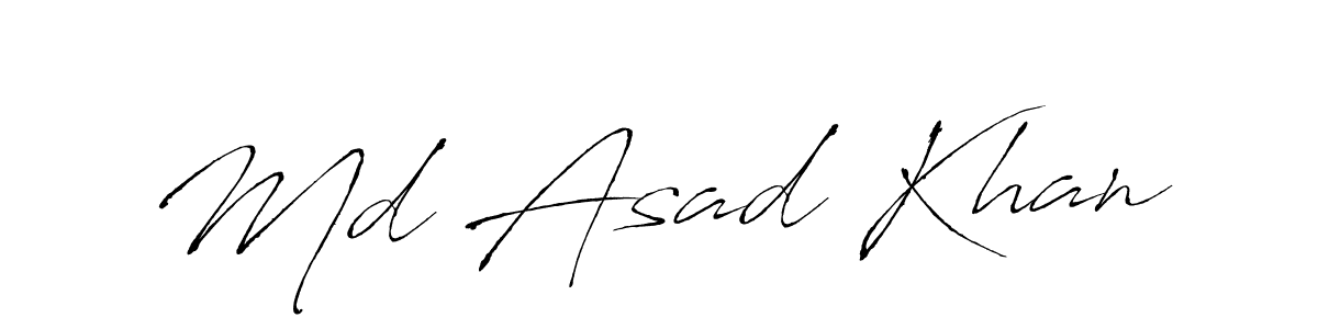 It looks lik you need a new signature style for name Md Asad Khan. Design unique handwritten (Antro_Vectra) signature with our free signature maker in just a few clicks. Md Asad Khan signature style 6 images and pictures png