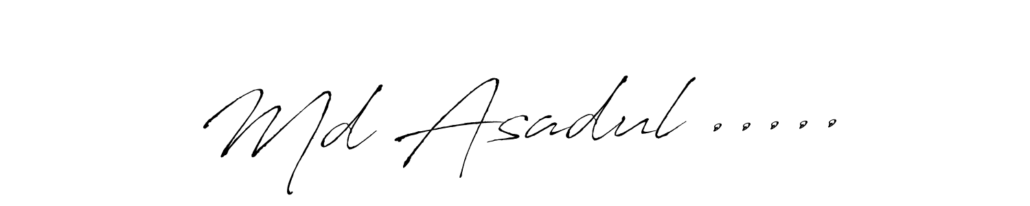 This is the best signature style for the Md Asadul ..... name. Also you like these signature font (Antro_Vectra). Mix name signature. Md Asadul ..... signature style 6 images and pictures png