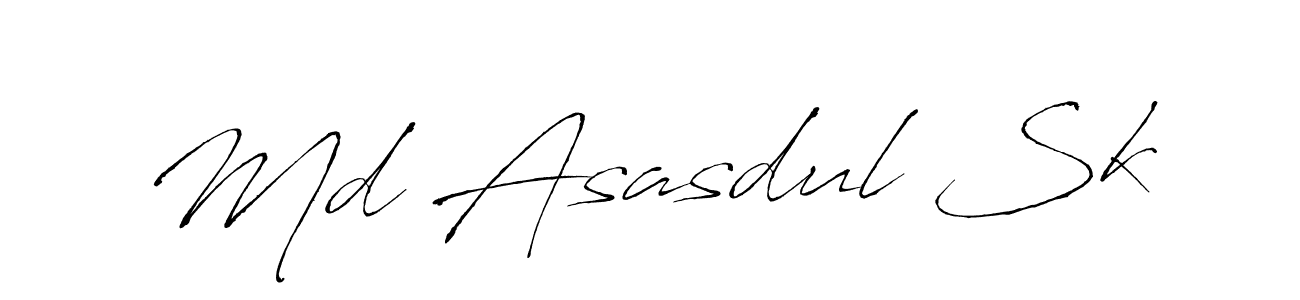 How to make Md Asasdul Sk signature? Antro_Vectra is a professional autograph style. Create handwritten signature for Md Asasdul Sk name. Md Asasdul Sk signature style 6 images and pictures png