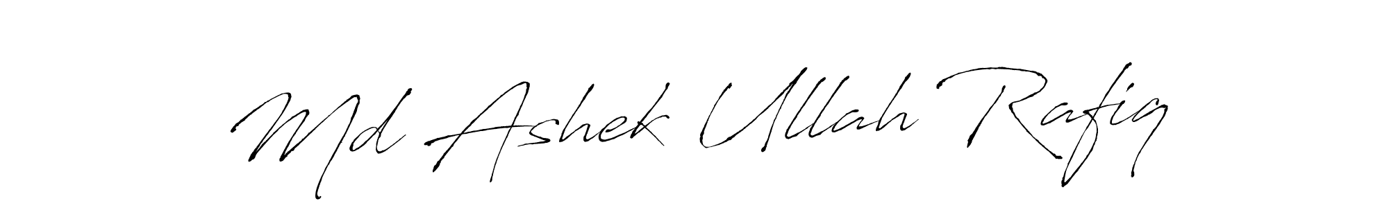 Use a signature maker to create a handwritten signature online. With this signature software, you can design (Antro_Vectra) your own signature for name Md Ashek Ullah Rafiq. Md Ashek Ullah Rafiq signature style 6 images and pictures png