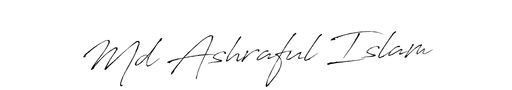 Also we have Md Ashraful Islam name is the best signature style. Create professional handwritten signature collection using Antro_Vectra autograph style. Md Ashraful Islam signature style 6 images and pictures png