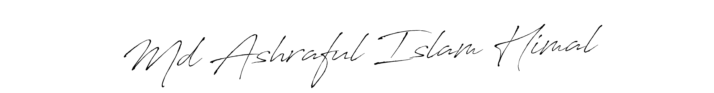 This is the best signature style for the Md Ashraful Islam Himal name. Also you like these signature font (Antro_Vectra). Mix name signature. Md Ashraful Islam Himal signature style 6 images and pictures png
