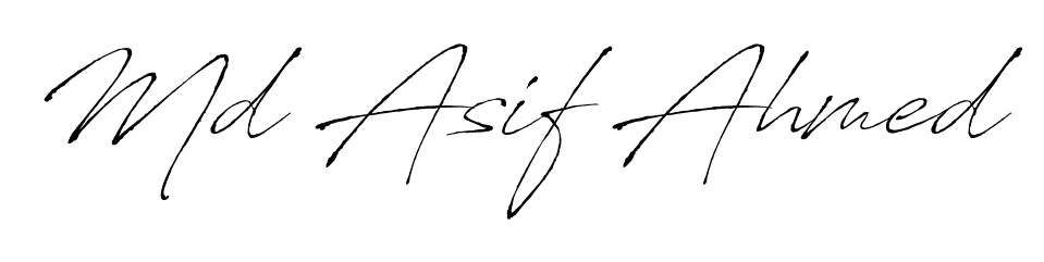 Style your name Md Asif Ahmed with confidence using Antro_Vectra signature design. Simple, elegant, and ready for immediate document use. Md Asif Ahmed signature style 6 images and pictures png