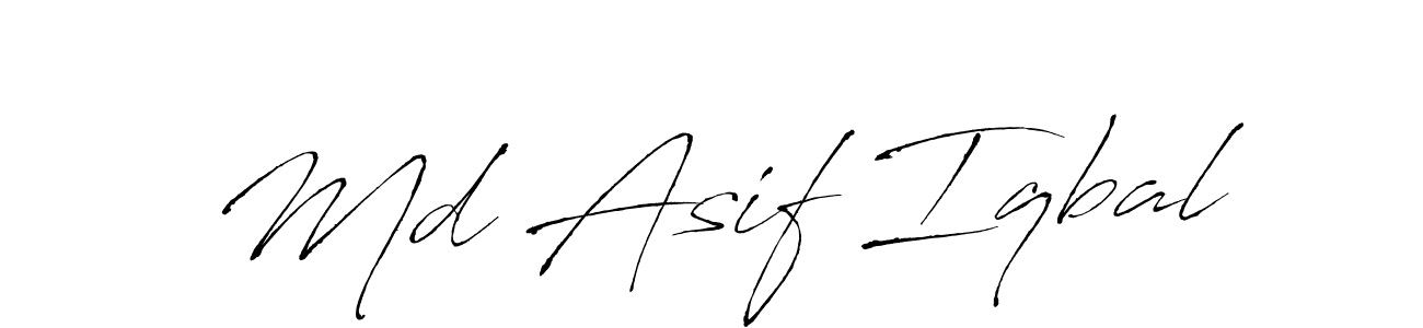 How to make Md Asif Iqbal signature? Antro_Vectra is a professional autograph style. Create handwritten signature for Md Asif Iqbal name. Md Asif Iqbal signature style 6 images and pictures png