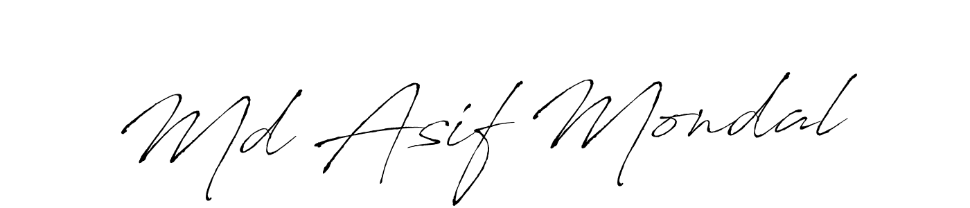 Design your own signature with our free online signature maker. With this signature software, you can create a handwritten (Antro_Vectra) signature for name Md Asif Mondal. Md Asif Mondal signature style 6 images and pictures png