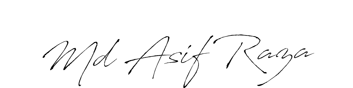 How to make Md Asif Raza name signature. Use Antro_Vectra style for creating short signs online. This is the latest handwritten sign. Md Asif Raza signature style 6 images and pictures png