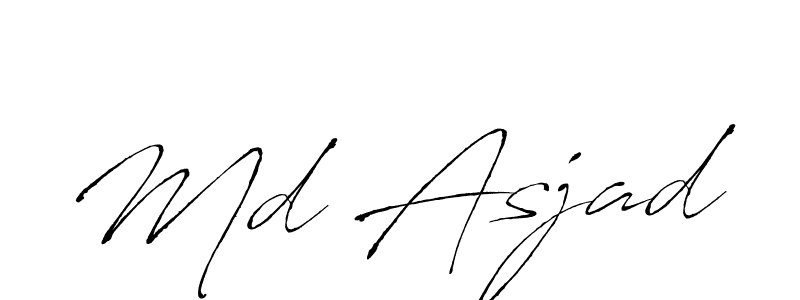 How to make Md Asjad signature? Antro_Vectra is a professional autograph style. Create handwritten signature for Md Asjad name. Md Asjad signature style 6 images and pictures png