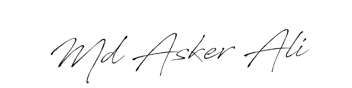 It looks lik you need a new signature style for name Md Asker Ali. Design unique handwritten (Antro_Vectra) signature with our free signature maker in just a few clicks. Md Asker Ali signature style 6 images and pictures png