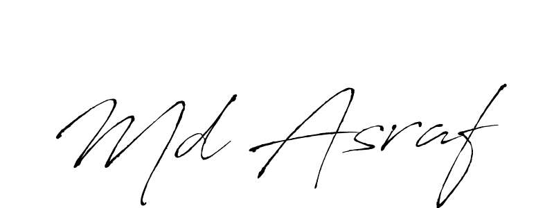 Also we have Md Asraf name is the best signature style. Create professional handwritten signature collection using Antro_Vectra autograph style. Md Asraf signature style 6 images and pictures png