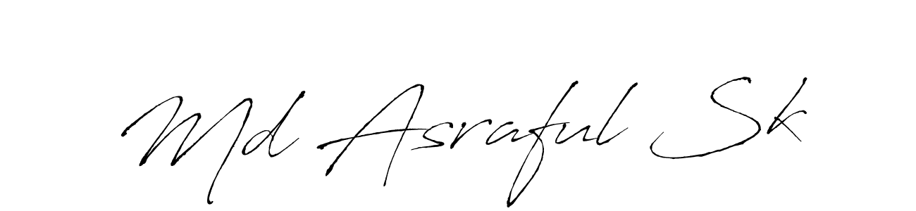 Antro_Vectra is a professional signature style that is perfect for those who want to add a touch of class to their signature. It is also a great choice for those who want to make their signature more unique. Get Md Asraful Sk name to fancy signature for free. Md Asraful Sk signature style 6 images and pictures png