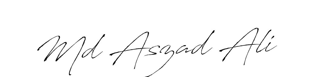 How to make Md Aszad Ali signature? Antro_Vectra is a professional autograph style. Create handwritten signature for Md Aszad Ali name. Md Aszad Ali signature style 6 images and pictures png