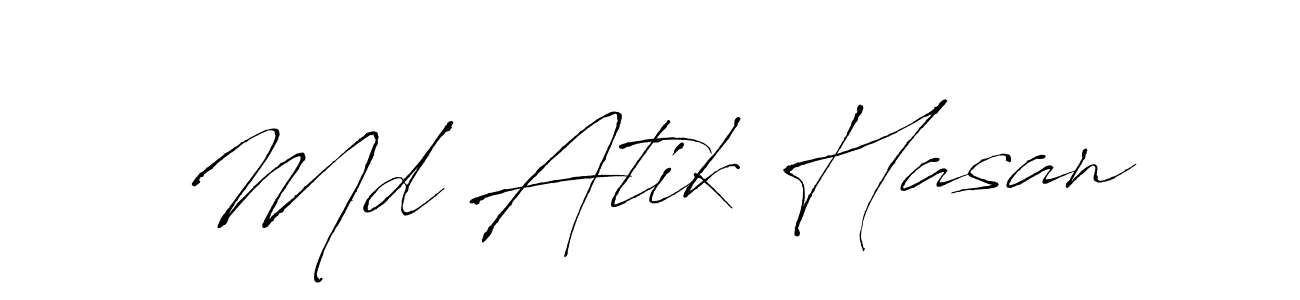 It looks lik you need a new signature style for name Md Atik Hasan. Design unique handwritten (Antro_Vectra) signature with our free signature maker in just a few clicks. Md Atik Hasan signature style 6 images and pictures png