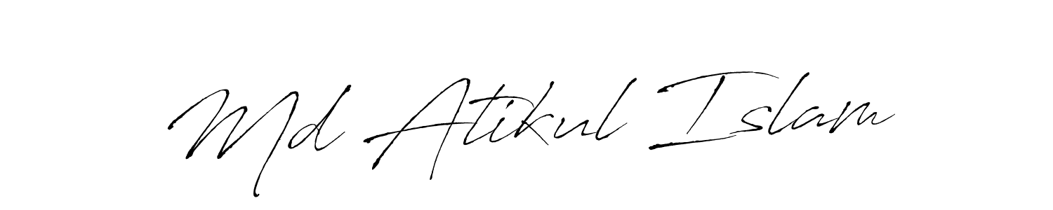 You should practise on your own different ways (Antro_Vectra) to write your name (Md Atikul Islam) in signature. don't let someone else do it for you. Md Atikul Islam signature style 6 images and pictures png