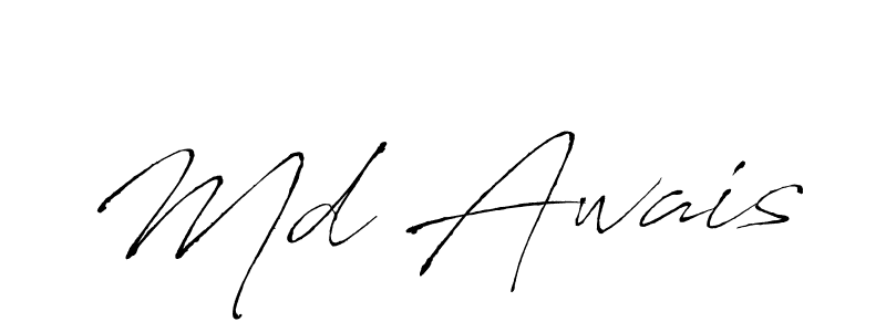 Create a beautiful signature design for name Md Awais. With this signature (Antro_Vectra) fonts, you can make a handwritten signature for free. Md Awais signature style 6 images and pictures png