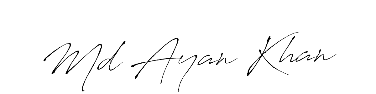 Make a short Md Ayan Khan signature style. Manage your documents anywhere anytime using Antro_Vectra. Create and add eSignatures, submit forms, share and send files easily. Md Ayan Khan signature style 6 images and pictures png