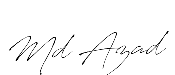 How to make Md Azad signature? Antro_Vectra is a professional autograph style. Create handwritten signature for Md Azad name. Md Azad signature style 6 images and pictures png