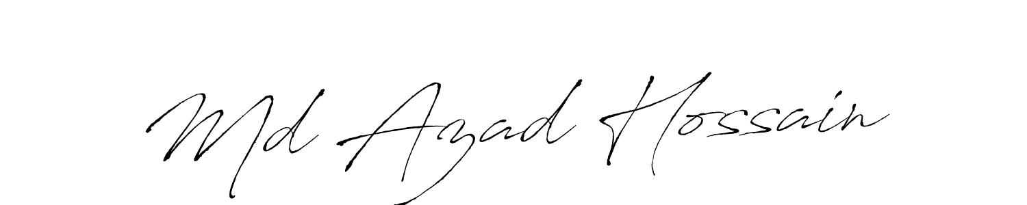 Design your own signature with our free online signature maker. With this signature software, you can create a handwritten (Antro_Vectra) signature for name Md Azad Hossain. Md Azad Hossain signature style 6 images and pictures png