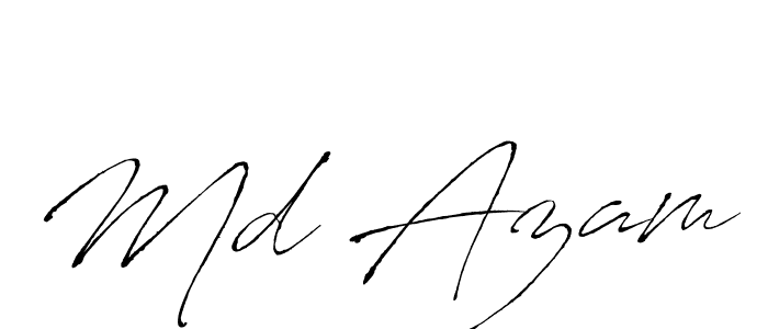 How to make Md Azam signature? Antro_Vectra is a professional autograph style. Create handwritten signature for Md Azam name. Md Azam signature style 6 images and pictures png